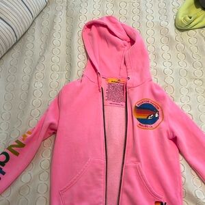 Like new size extra small Aviator Nation, hot pink sweatshirt
